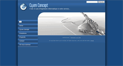 Desktop Screenshot of cy-em-concept.com